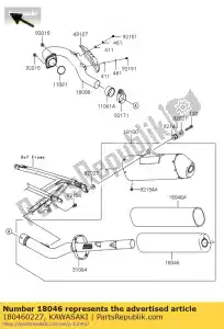 Kawasaki 180460227 lã - Lado inferior