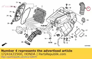 Honda 17241KZZ900 duct, air cleaner - Bottom side