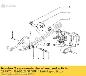 Piaggio Group 299970 rura doprowadzaj?ca olej - Dół