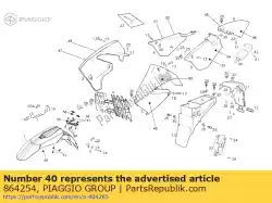 Ici, vous pouvez commander le couverture auprès de Piaggio Group , avec le numéro de pièce 864254: