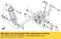 90110MGSD30, Honda, bout, dop, 10x88 honda  nc 700 750 2012 2013 2017 2018 2019 2020, Nieuw