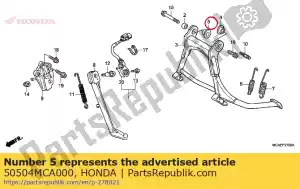 honda 50504MCA000 colarinho, r. estande principal - Lado inferior