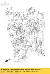 lichaam, motorkap 2 van Yamaha, met onderdeel nummer 2CMF837700P1, bestel je hier online: