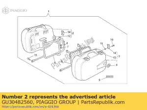 Piaggio Group GU30482560 mala rh 40 l - Lado inferior