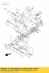 Qui puoi ordinare braccio posteriore comp. Da Yamaha , con numero parte 5SH221100000: