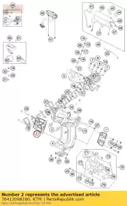 ktm 76412098180 accessoire pour navi supp. r / s - La partie au fond