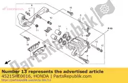 Ici, vous pouvez commander le épingle, cintre auprès de Honda , avec le numéro de pièce 45215HE0016: