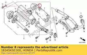 Honda 18345KSE300 pakiet b, wata szklana - Dół