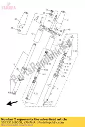 Aquí puede pedir tubo exterior (izquierda) de Yamaha , con el número de pieza 5S7231260000: