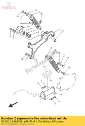 Here you can order the bolt, hexagon (3l6) from Yamaha, with part number 901010846100: