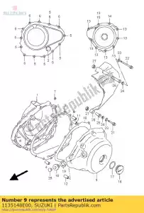 Suzuki 1135148E00 deksel, magneto - Onderkant