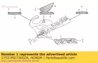 17531MZ7300ZA, Honda, mark, r. brandstoftank * type1 * (type1) honda vfr 750 1994 1995 1996 1997, Nieuw