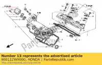 90012ZW9000, Honda, bullone, flangia, 6x22 (ct200 honda nsa vfr nsaa vfrfa vfrfda vfrf vfrfd vfrx vfrxd 700 1200, Nuovo