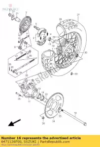 Suzuki 6471126F00 o? tylna - Dół