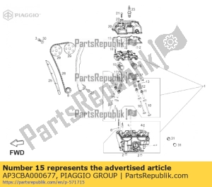 aprilia AP3CBA000677 auslassnockenwelle - Unterseite