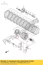 Here you can order the hub,clutch slee from Suzuki, with part number 2141040F01: