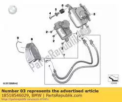 Tutaj możesz zamówić mocowanie, serwomechanizm od BMW , z numerem części 18518546029: