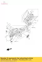 43P2816R0100, Yamaha, etiqueta, advertencia información general. yamaha yfm yfz yzf 125 250 350 450 550 700 2010 2011 2012 2013, Nuevo