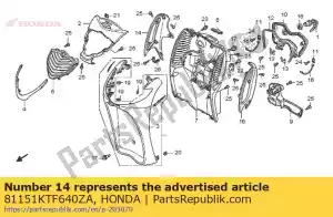 Honda 81151KTF640ZA kratka, r. bok * bg131m * - Dół