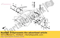 Here you can order the holder assy,helme from Honda, with part number 50710MJG671: