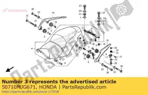 Honda 50710MJG671 holder assy,helme - Bottom side