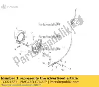 1C004384, Piaggio Group, para szcz?k hamulcowych aprilia metm917e sr 125 storm tt bsiv 125 2020 2021 2022, Nowy