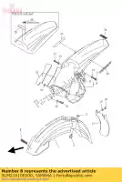 5UM21610E000, Yamaha, rear fender comp. yamaha wr 250 450 2007 2008 2009 2010 2011 2012, New