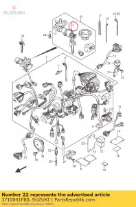 suzuki 3710041F80 lock assy, ??steer - Lado inferior