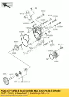 590510010, Kawasaki, espora de engrenagem, bomba de água kawasaki kx  r m f kx250f 250 , Novo