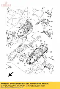 Yamaha 5RU2470E0000 bottom plate comp. - Bottom side