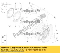 887082, Piaggio Group, raggio corto l = 147,4 mm moto-guzzi bellagio griso griso s e stelvio zgulsg01 zgulsu02 zgulze00, zgulzg00, zgulzu01 940 1200 2007 2008 2009 2011 2015 2016 2017, Nuovo