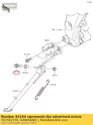 Tutaj możesz zamówić 01 ? Ruba z ko? Nierzem 10x37 od Kawasaki , z numerem części 921542330: