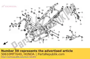 Honda 50610MFT640 permanecer comp., r. andar - Lado inferior