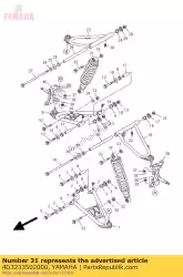 Qui puoi ordinare ammortizzatore assy da Yamaha , con numero parte 4D3233502000: