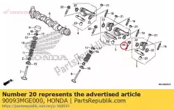 Here you can order the bolt, flange socket, 6x35 from Honda, with part number 90093MGE000: