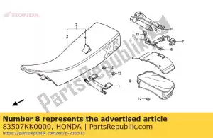 Honda 83507KK0000 band comp. een, vervoerder - Onderkant