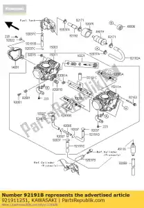 kawasaki 921911251 tubo ksv700-a1 - Lado inferior