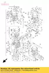 Tutaj możesz zamówić ? Ruba z ? Bem sto? Kowym od Yamaha , z numerem części 9015705M1900: