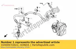 Aquí puede pedir conjunto del cuerpo del acelerador. (gqm9a b) de Honda , con el número de pieza 16400KTG922: