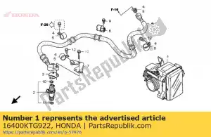 honda 16400KTG922 conjunto del cuerpo del acelerador. (gqm9a b) - Lado inferior