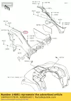 140910137839, Kawasaki, hoes, zijkant, links, zwart kawasaki kvf750 4x4 eps kvf650 brute force 650 4x4i 750 epsgef gff , Nieuw