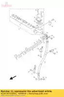 4C6F58750000, Yamaha, support, flexible de frein yamaha nxc xc 125 2007 2008 2009 2010 2011 2012, Nouveau