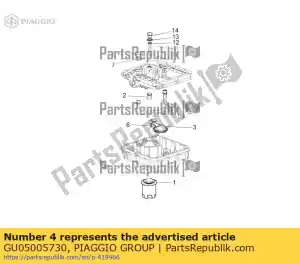 Piaggio Group GU05005730 rura - Dół