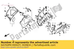 Aquí puede pedir conjunto de capucha, l. Medio (wl) * type3 1 * (type3 1) de Honda , con el número de pieza 64350MCJ000ZF: