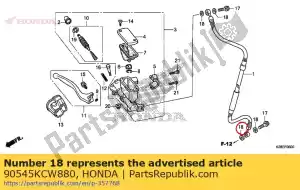 Honda 90545KCW880 arruela, parafuso de óleo - Lado inferior