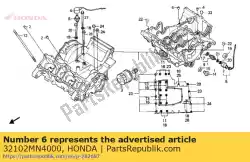 Here you can order the no description available at the moment from Honda, with part number 32102MN4000: