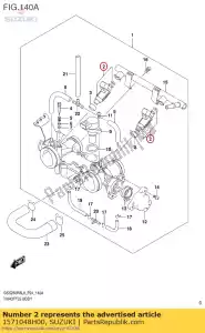 Suzuki 1571048H00 injecteur assy - La partie au fond