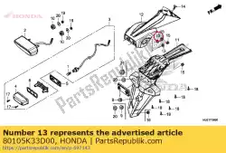 Qui puoi ordinare montaggio del collare da Honda , con numero parte 80105K33D00: