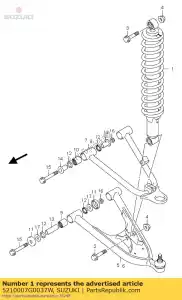 suzuki 5210007G0037W absorbeur assy, ??f - La partie au fond