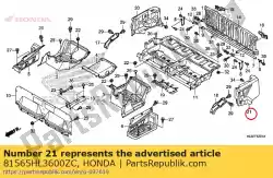 Qui puoi ordinare set di copertine, l. Lato del letto (wl) *type1* da Honda , con numero parte 81565HL3600ZC: